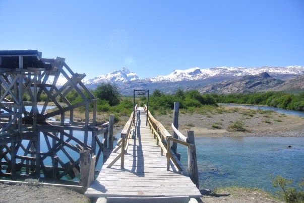 Taking a tour of the grounds.