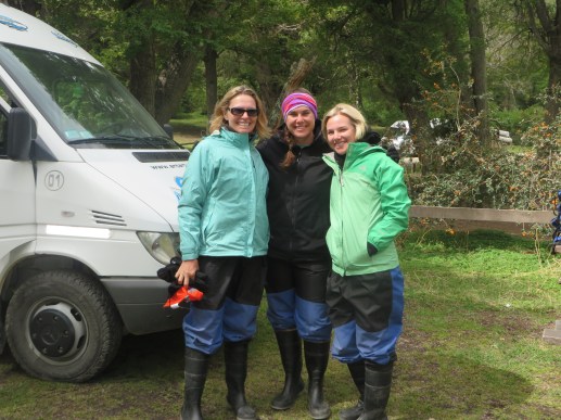 Dressed for the water.