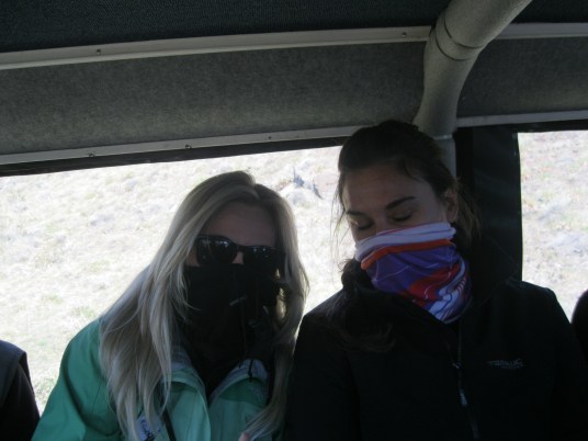 At this point it was freezing and I was starting to get a little sick from the bumpy jeep ride. My solution. . close my eyes and take a mental break.