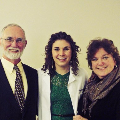 Julia graduates with her Master's degree.