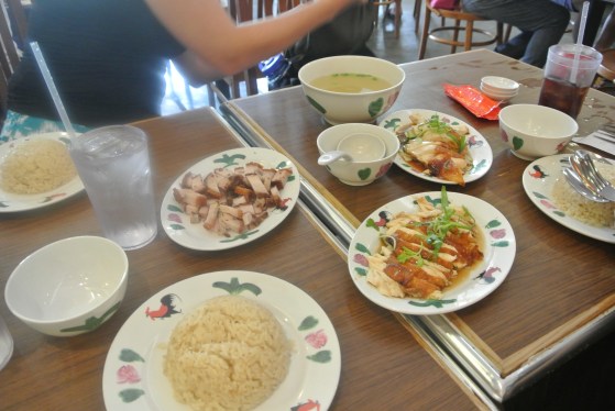 Feasting our way through Singapore.