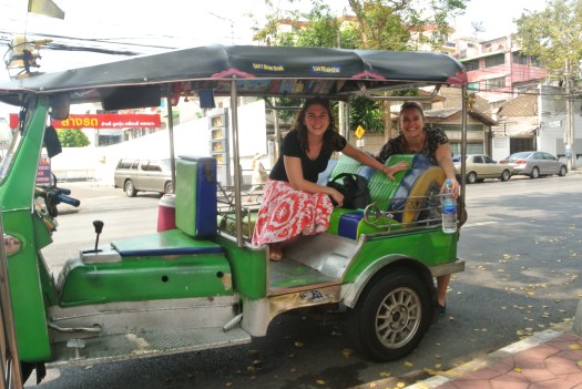 Tuk-tuking it.
