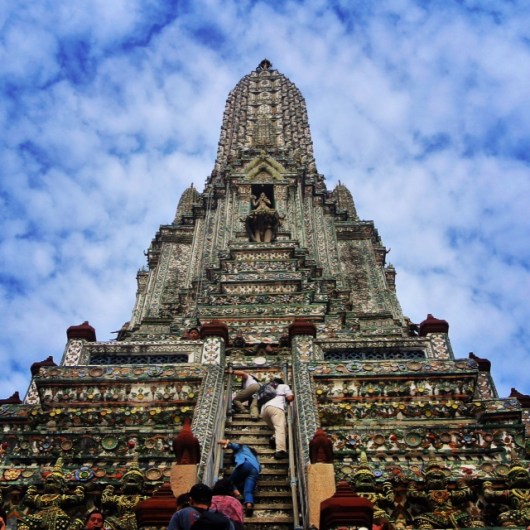 Wat Arun temple aka stairway to heaven.