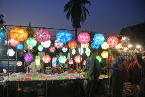 Sights of the night market.