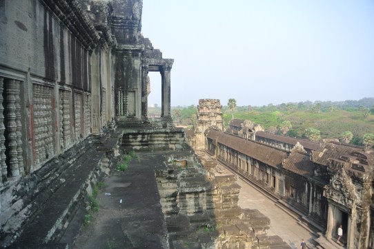 Walking the grounds of Angkor Wat.