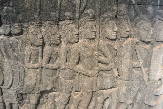 Detailed carvings in the temple.