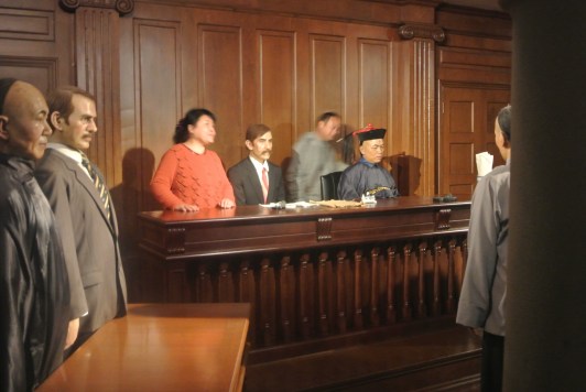 Now this was an interesting experience.  While visiting the Shanghai History Museum, people who jump into the display case and take pictures of themselves with the exhibit.  I kept looking around thinking 