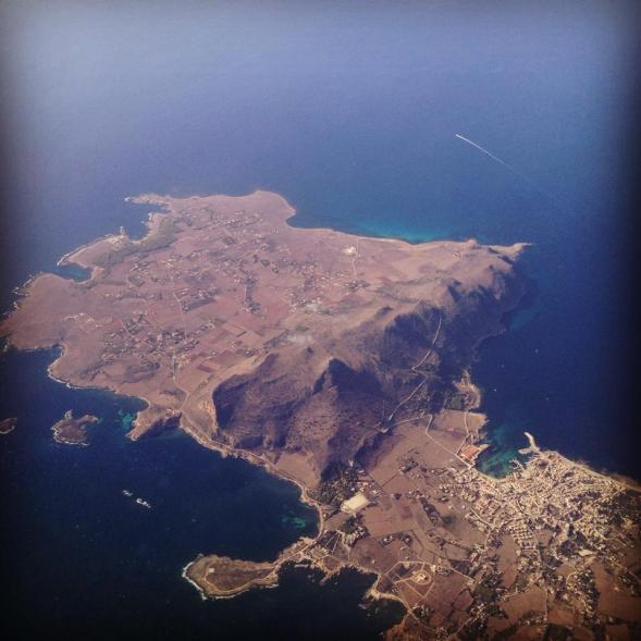 sicily from plane